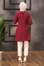 Claret Red Hijab Tunic 5724BR - 5