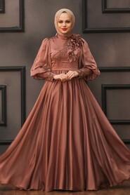 Cooper Turkish Hijab Evening Gown 21960BKR - 1