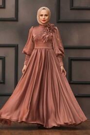  Cooper Turkish Hijab Evening Gown 21960BKR - 2