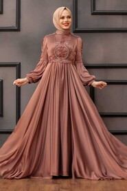  Elegant Cooper Muslim Fashion Evening Dress 2212BKR - 3