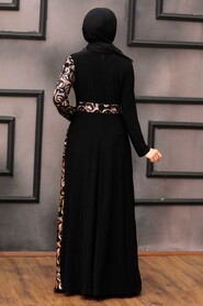  Plus Size Cooper Islamic Wedding Dress 3067BKR - 3