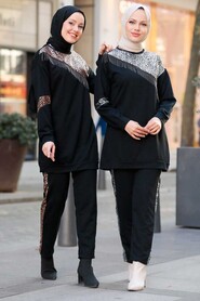 Cooper Hijab Suit Dress 6810BKR - 3