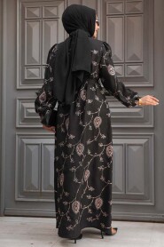 Copper Hijab Dress 30441BKR - 3