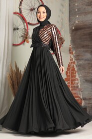  Elegant Copper Islamic Prom Dress 33130BKR - 2