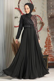  Elegant Copper Islamic Prom Dress 33130BKR - 3