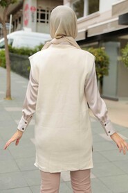 Crem Hijab Knitwear Sweater 25321KR - 2