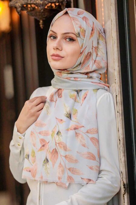 Crem Hijab Shawl 4928KR - NEVA STYLE