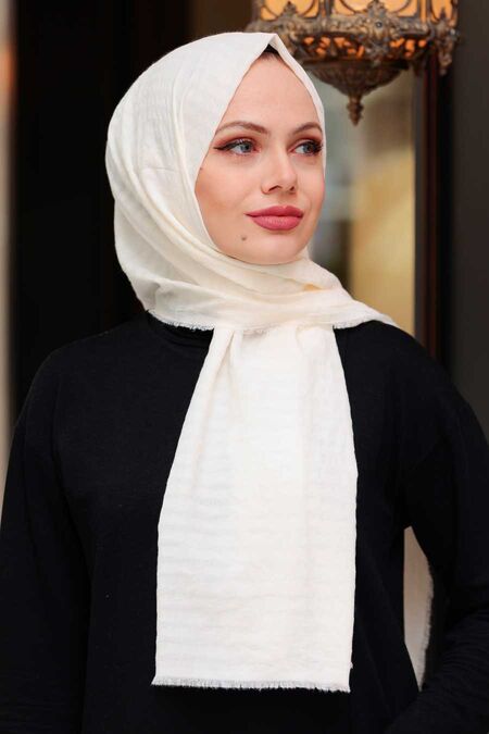 Crem Hijab Shawl 50680KR - NEVA STYLE