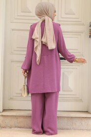  Dark Dusty Rose Hijab Overalls 5714KGK - 4