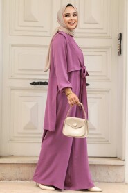  Dark Dusty Rose Hijab Overalls 5714KGK - 3