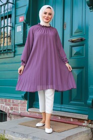 Dark Dusty Rose Hijab Tunic 14340KGK - 1