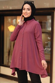 Dark Dusty Rose Hijab Tunic 4601KGK - 1