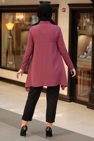 Dark Dusty Rose Hijab Tunic 4601KGK - 3