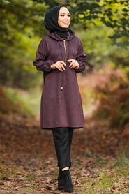 Dark Dusty Rose Hijab Tunic 4920KGK - 1