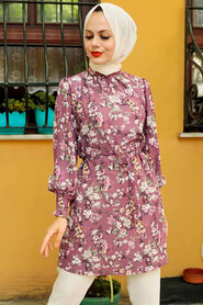 Dark Dusty Rose Hijab Tunic 5635KGK - 1