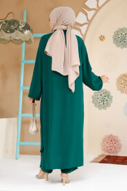 Dark Green Plus Size Dual Suit 12082KY - 4