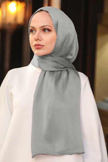 Dark Grey Hijab Shawl 4990KGR - Neva-style.com