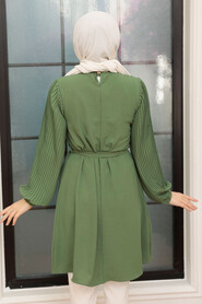 Dark Khaki Hijab Tunic 41022KHK - 2