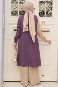 Dark Lila Hijab Double Suit 52331KLILA - 3