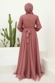  Modern Dark Lila Islamic Clothing Prom Dress 21780KLILA - 2