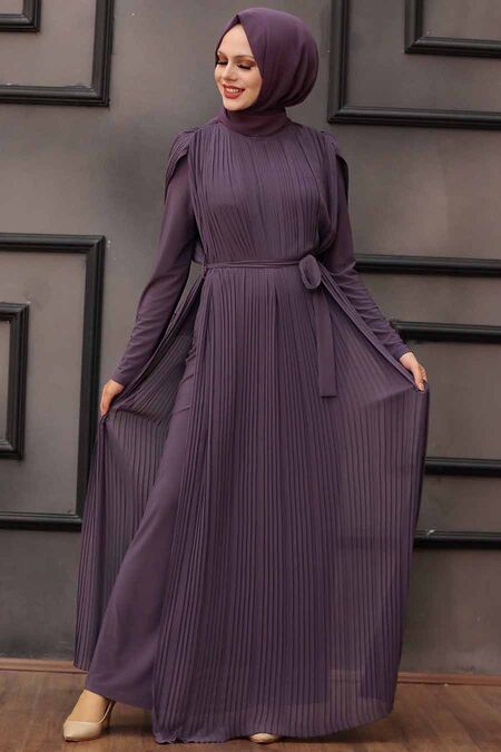 Dark Lila Hijab Overalls 30120KLILA - NEVA STYLE