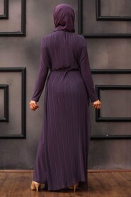 Dark Lila Hijab Overalls 30120KLILA - 3