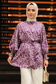 Dark Lila Hijab Tunic 2445KLILA - 2