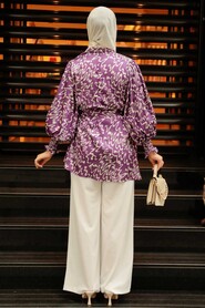 Dark Lila Hijab Tunic 2445KLILA - 3