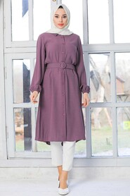 Dark Lila Hijab Tunic 40024KLILA - 1