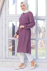 Dark Lila Hijab Tunic 40024KLILA - 3