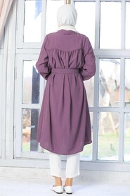 Dark Lila Hijab Tunic 40024KLILA - 4