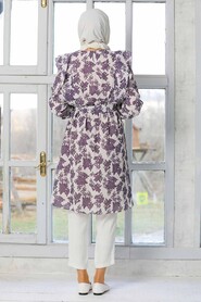 Dark Lila Hijab Tunic 41332KLILA - 4