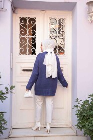 Dark Lilac Modest Knit Sweater Tunic 55551KLILA - 4