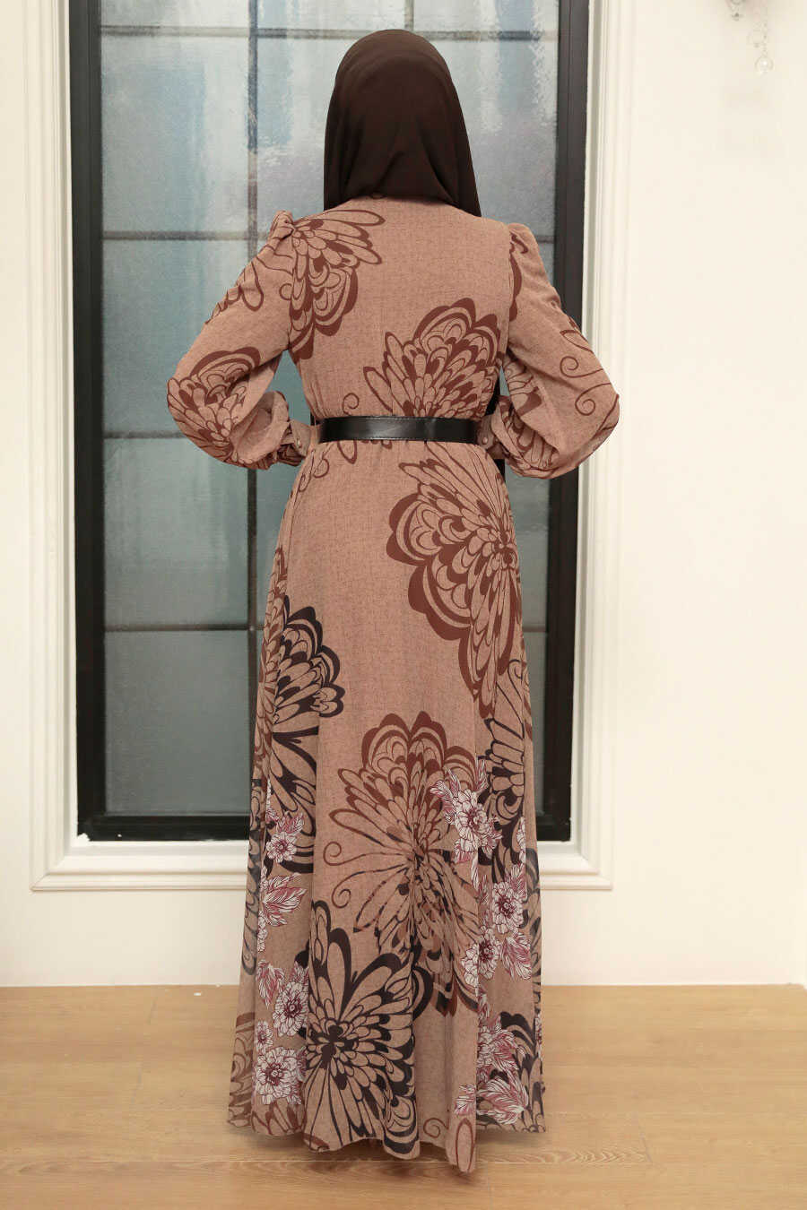 Mink Hijab Turkish Dress 29712V