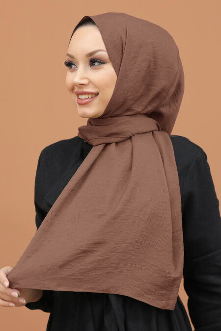 Dark Mink Hijab Shawl 5077KV - NEVA STYLE