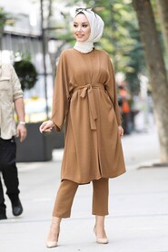 Dark Mink Hijab Suit 51630KV - 2