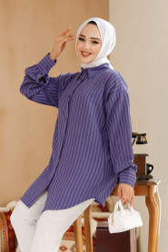 Dark Purple Modest Top 30702KMOR - 3
