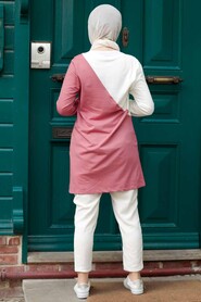 Dark Salmon Pink Hijab Tunic 14620KSMN - 2