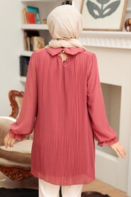 Dark Salmon Pink Hijab Tunic 20621KSMN - 4