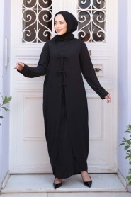 Dress Black Modest Two-Piece Set 76091S - 2