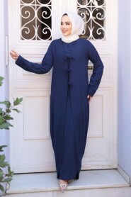 Dress Navy Modest Two-Piece Set 76091L - 1
