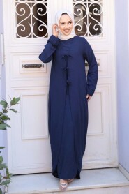 Dress Navy Modest Two-Piece Set 76091L - 3