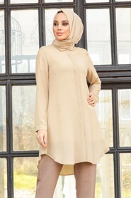 Beige Hijab Tunic 253BEJ - 2