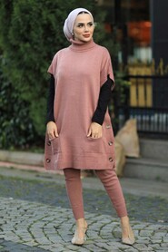 Dusty Rose Dual Suit Dress 7652GK - 2