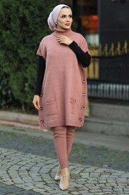 Dusty Rose Dual Suit Dress 7652GK - 3