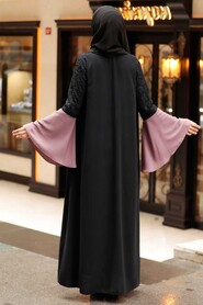 Dusty Rose Hijab Abaya 55510GK - 2