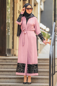 Dusty Rose Hijab Abaya Suit 221146GK - 2