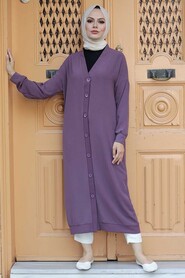 Dusty Rose Hijab Coat 553GK - 2