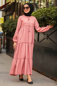 Dusty Rose Hijab Daily Dress 4810GK - 2