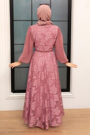 Dusty Rose Hijab Dress 1063GK - 2